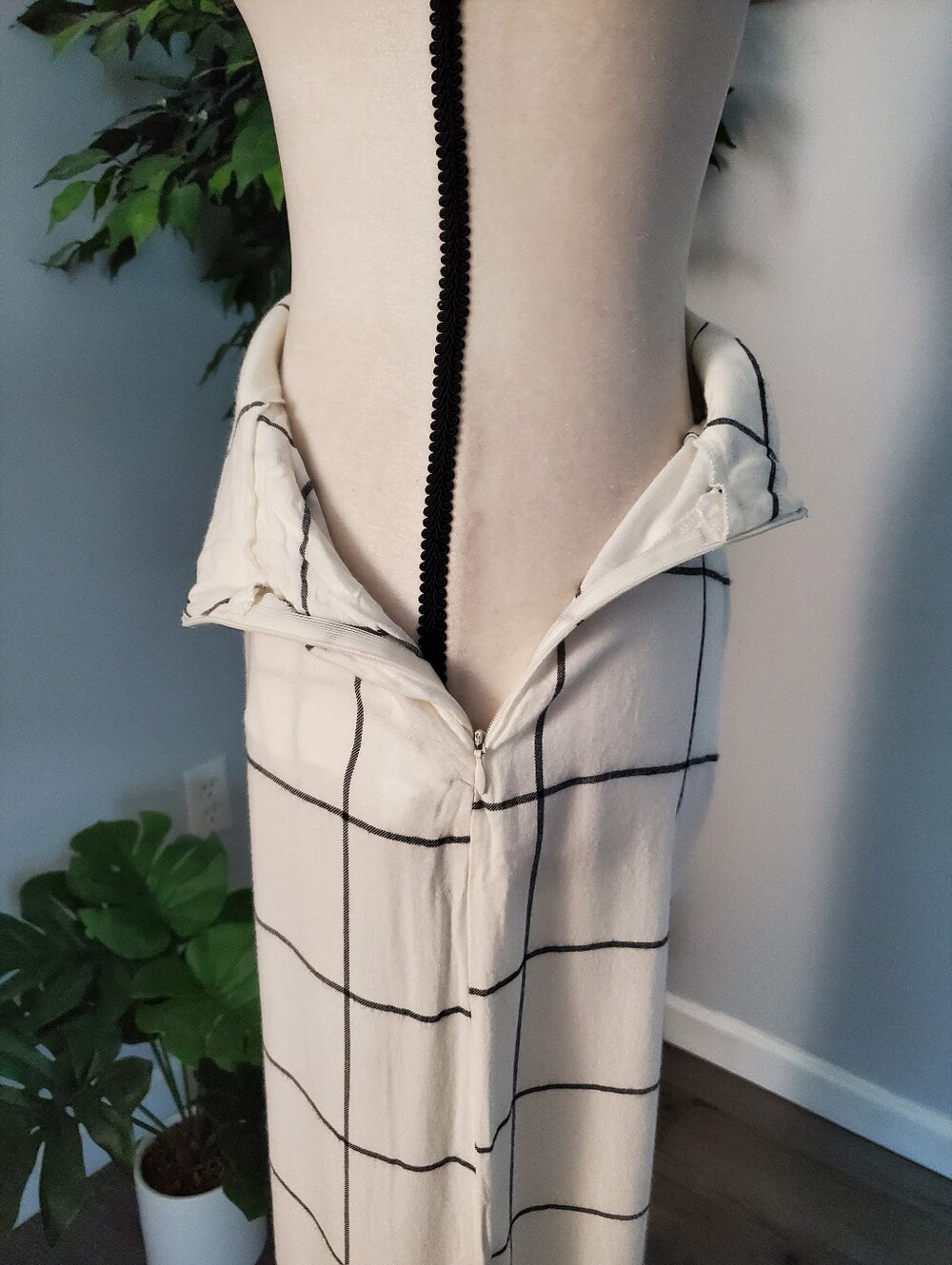 FARM RIO Vintage Wide Leg Wondowpane Check Pants P - Picture 5 of 12